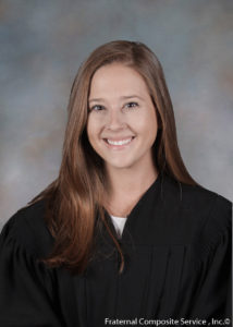 portrait of francie trimble in graduation gown